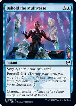 046)《多元宇宙の警告/Behold the Multiverse》[KHM] 青C | 日本最大級
