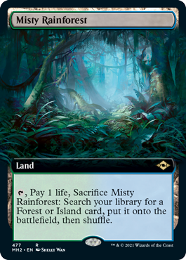 MTG】霧深い雨林 日本語Foil 2枚セット MTG】霧深い雨林 日本語FOIL2枚