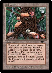 MTG ミシュラの工廠/Mishra's Factory 日本語黒枠4枚 ミシュラの工廠