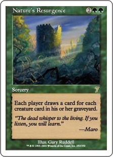 Foil】《自然の復活/Nature's Resurgence》[7ED] 緑R | 日本最大級 MTG
