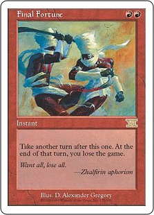 MTG 最後の賭け Foil 英語 7版 MTG 最後の賭け Foil 英語 7版 MTG