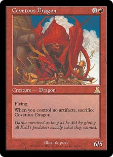 MTG【Foil】欲深きドラゴン/Covetous Dragon [UDS]