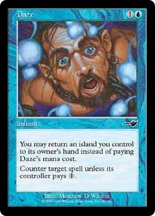 目くらまし 英語 foil 3枚 Foil】《目くらまし/Daze》[NEM] 青C |