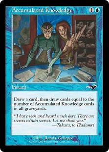 蓄積した知識/Accumulated Knowledge》[EvK/DDO] 青C | 日本最大級 MTG