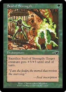 Foil】《力の印章/Seal of Strength》[NEM] 緑C | 日本最大級 MTG通販