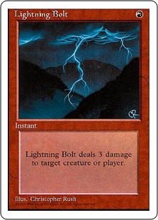 MTG Lightning bolt 稲妻 alpha α 稲妻 (Lightning Bolt) · Strixhaven