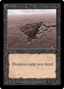 陥没孔/Sinkhole》[LEA] 黒C | 日本最大級 MTG通販サイト「晴れる屋」