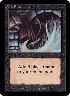 MTG 暗黒の儀式/Dark Ritual β 4枚 MTG 暗黒の儀式/Dark Ritual β