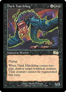 暗黒の雛/Dark Hatchling》[USG] 黒R | 日本最大級 MTG通販サイト