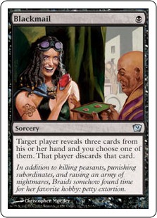 Foil】《脅迫状/Blackmail》[9ED] 黒U | 日本最大級 MTG通販サイト