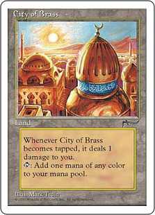□黒枠□《真鍮の都/City of Brass》[CHRBB] 土地R | 日本最大級 MTG