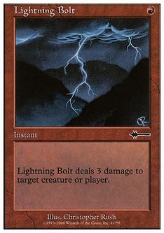 Lightning Bolt Foil (稲妻)旧枠プロモ ジャッジ褒章) Foil】《稲妻