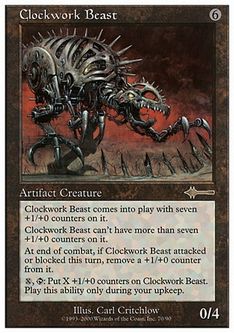 機械仕掛けの獣/Clockwork Beast》[LEB] 茶R | 日本最大級 MTG通販