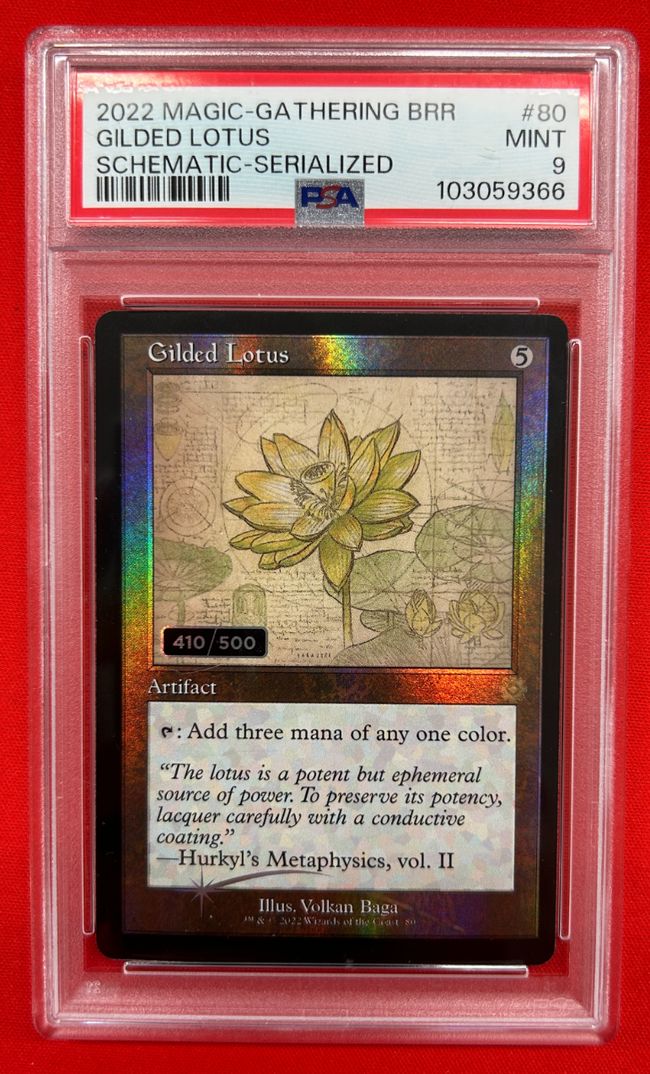 MTG MTG 金粉の睡蓮 エアリスの花 レインボウ・フォイル Gilded Lotus