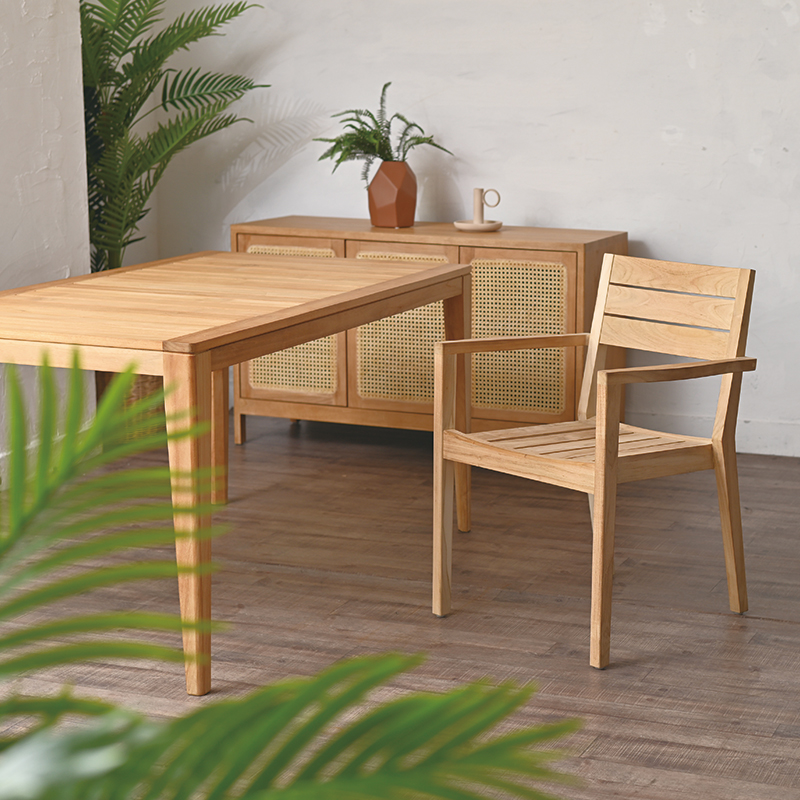 C530XX チーク無垢材 無塗装 PURO アームチェア | 【SR-net】Sunflower