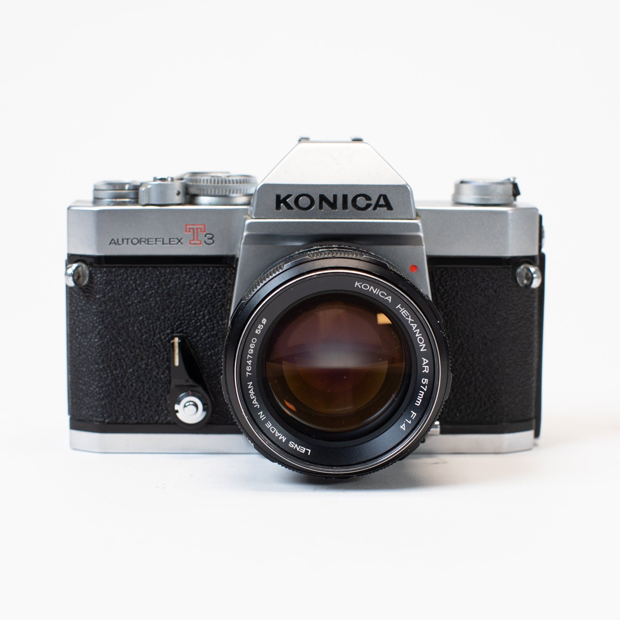 Konica Autoreflex T3 with 57mm f/1.4 Hexanon – Film Supply Club