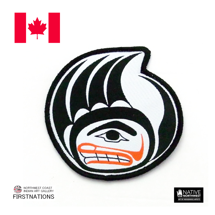 ネイティブ柄 ワッペン カナダ 先住民 インディアン 雑貨 BEAR PAW