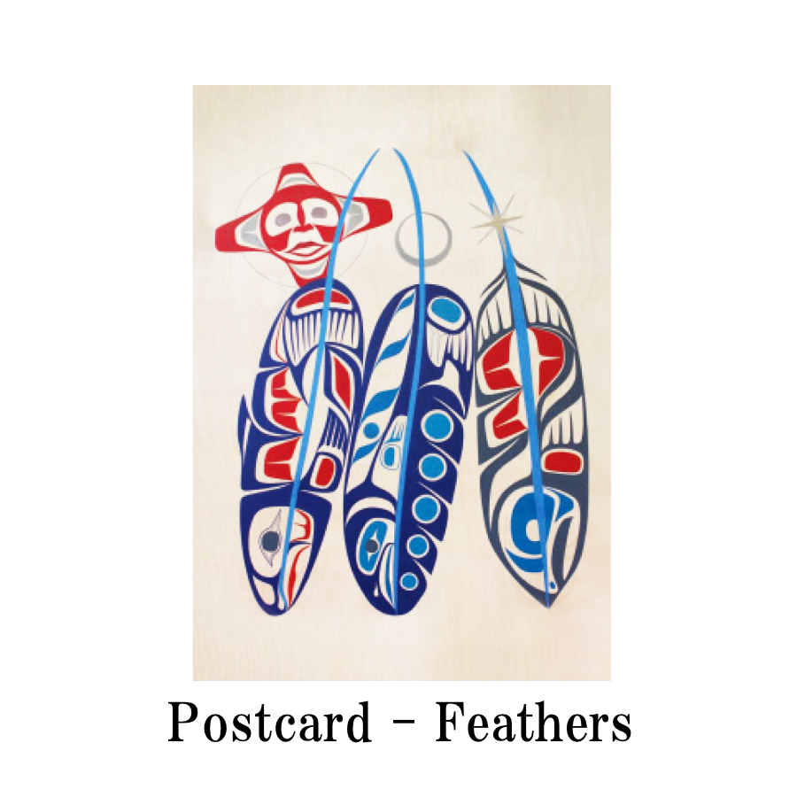 ポストカード ネイティブアート イラスト デザイン カナダ 先住民