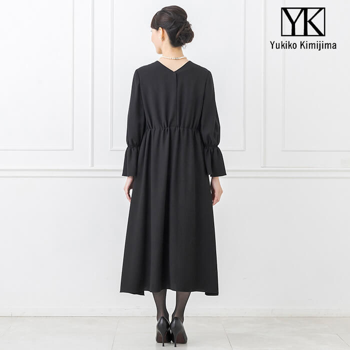 前後2WAYのフォーマルワンピース M・ブラック｜東京ソワール