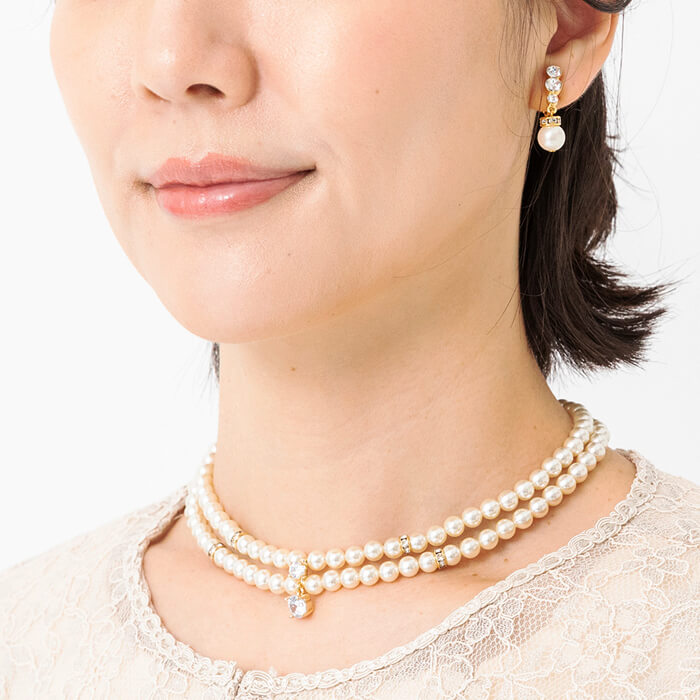 金具14K 本パールネックレス 約40cm 楽天市場】18金 パール ネックレス