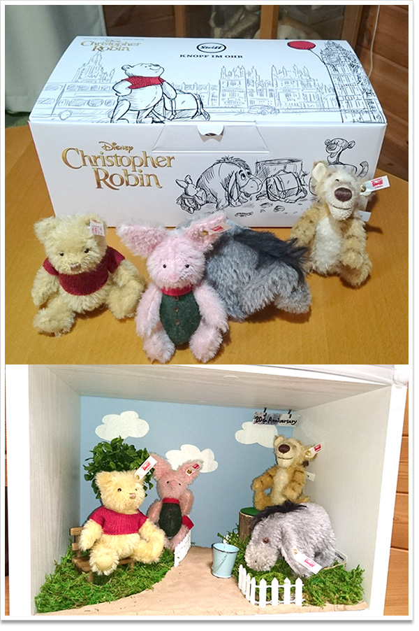 シュタイフ プーさん&ピグレット セット クラシック ぬいぐるみ Amazon