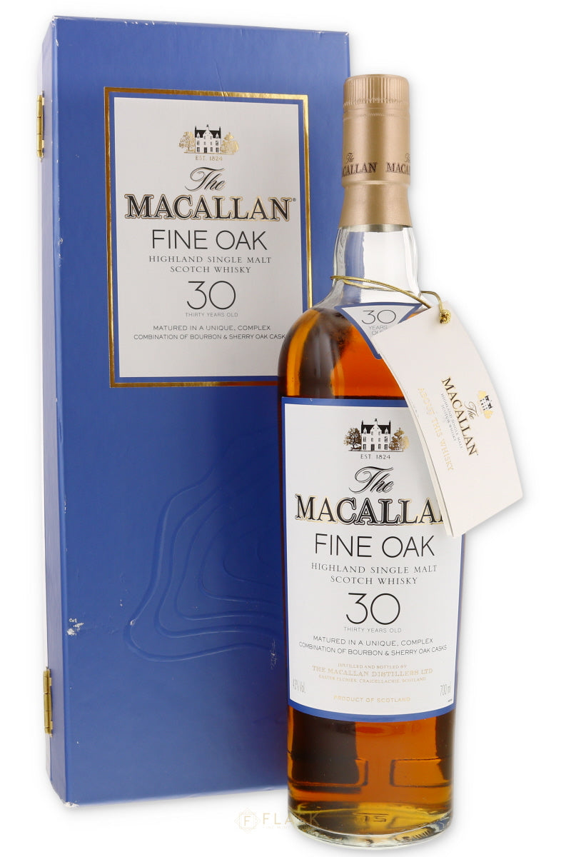 Buy Macallan 30 Year Old Fine Oak Blue Box [Pre-2008, Box Note