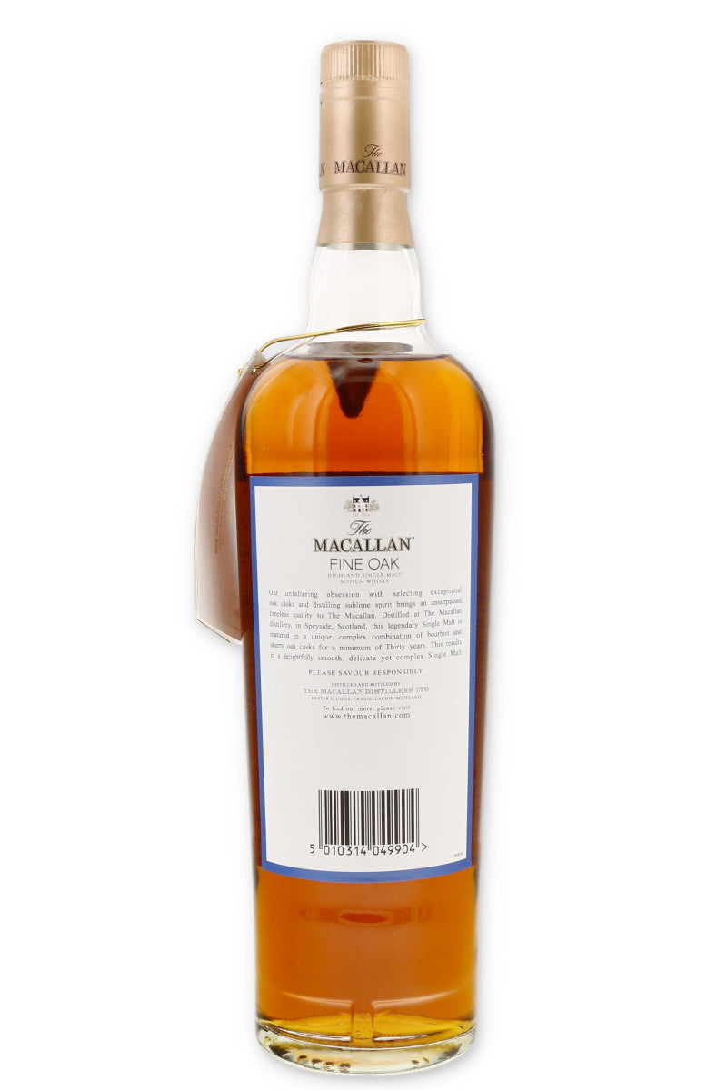 Buy Macallan 30 Year Old Fine Oak Blue Box [Pre-2008, Box Note