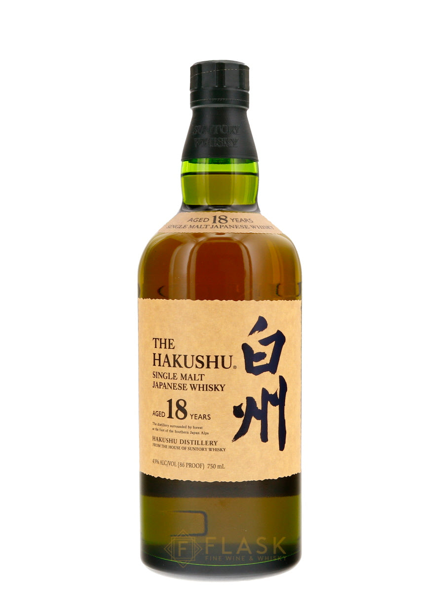 Buy Hakushu 18 Year Old Single Malt Japanese Whisky | Flask Wines
