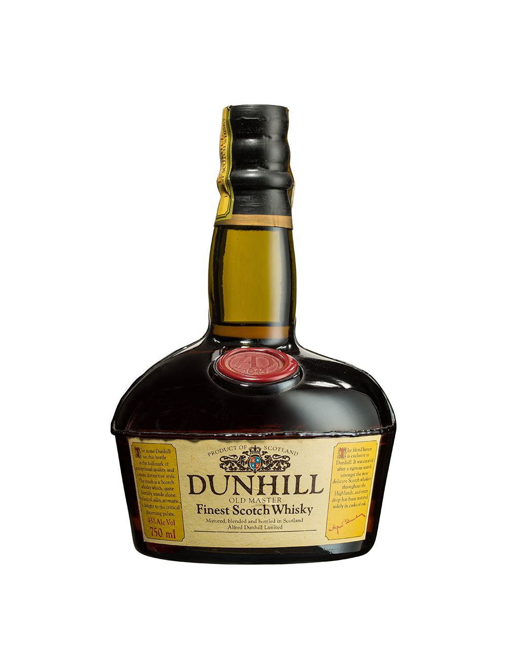 Buy Dunhill Old Master Scotch Whisky 43% | Flask Wines