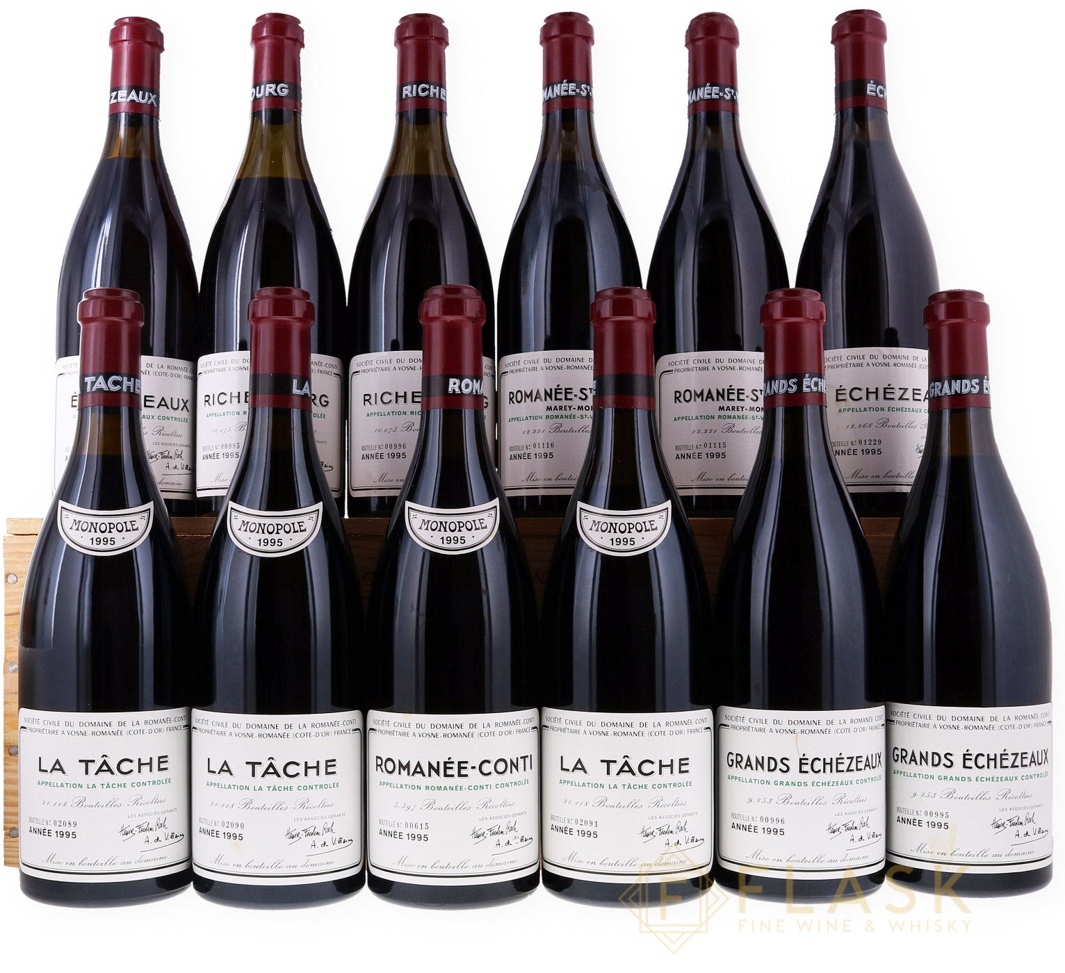 Buy Domaine de la Romanee-Conti DRC Assortment 1995 12 Bottle Case