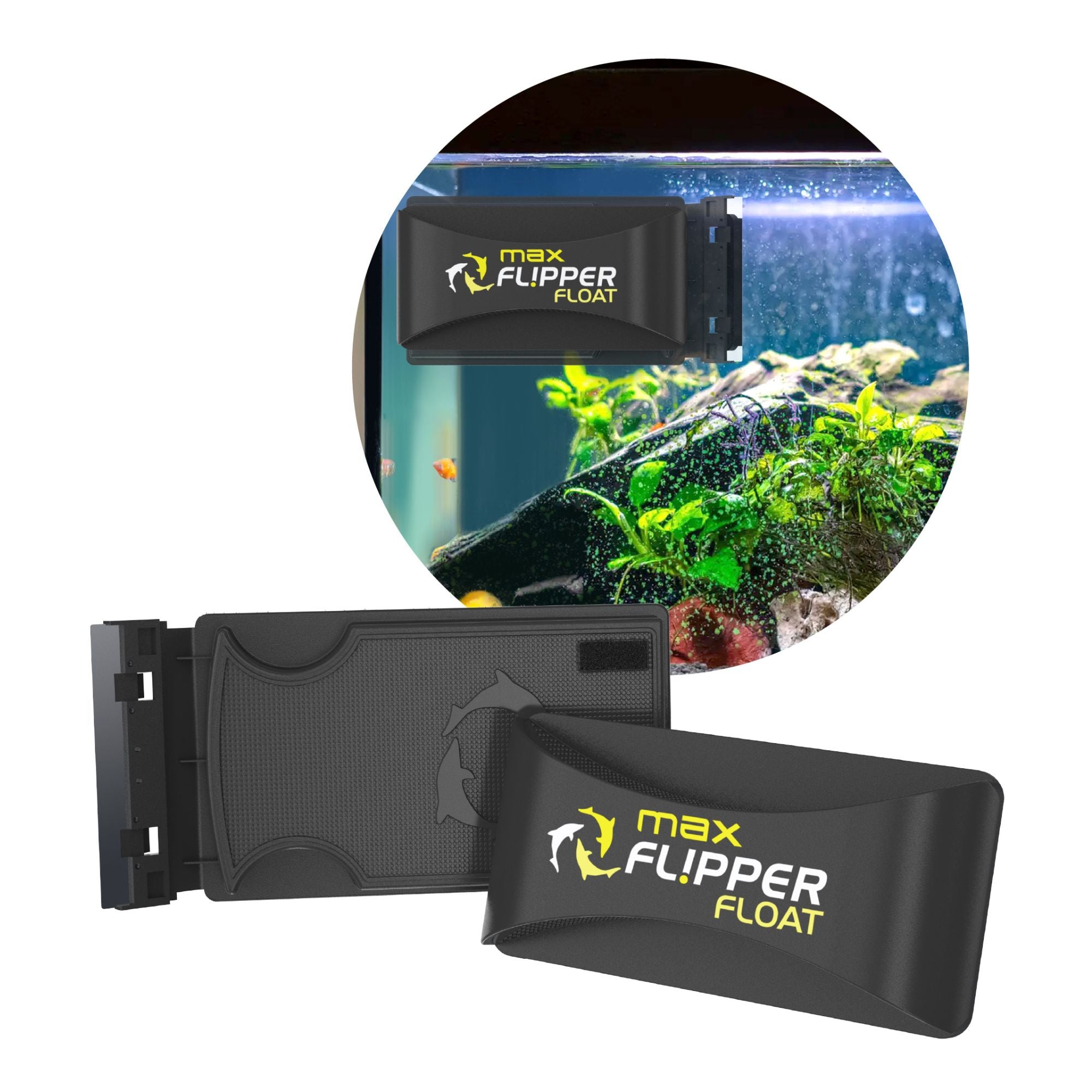 Flipper MAX FLOAT 2 in 1 Magnetic Aquarium Algae Cleaner – Flipper
