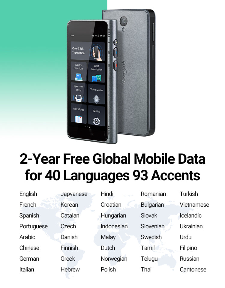 Fluentalk T1 Handheld Translator Device