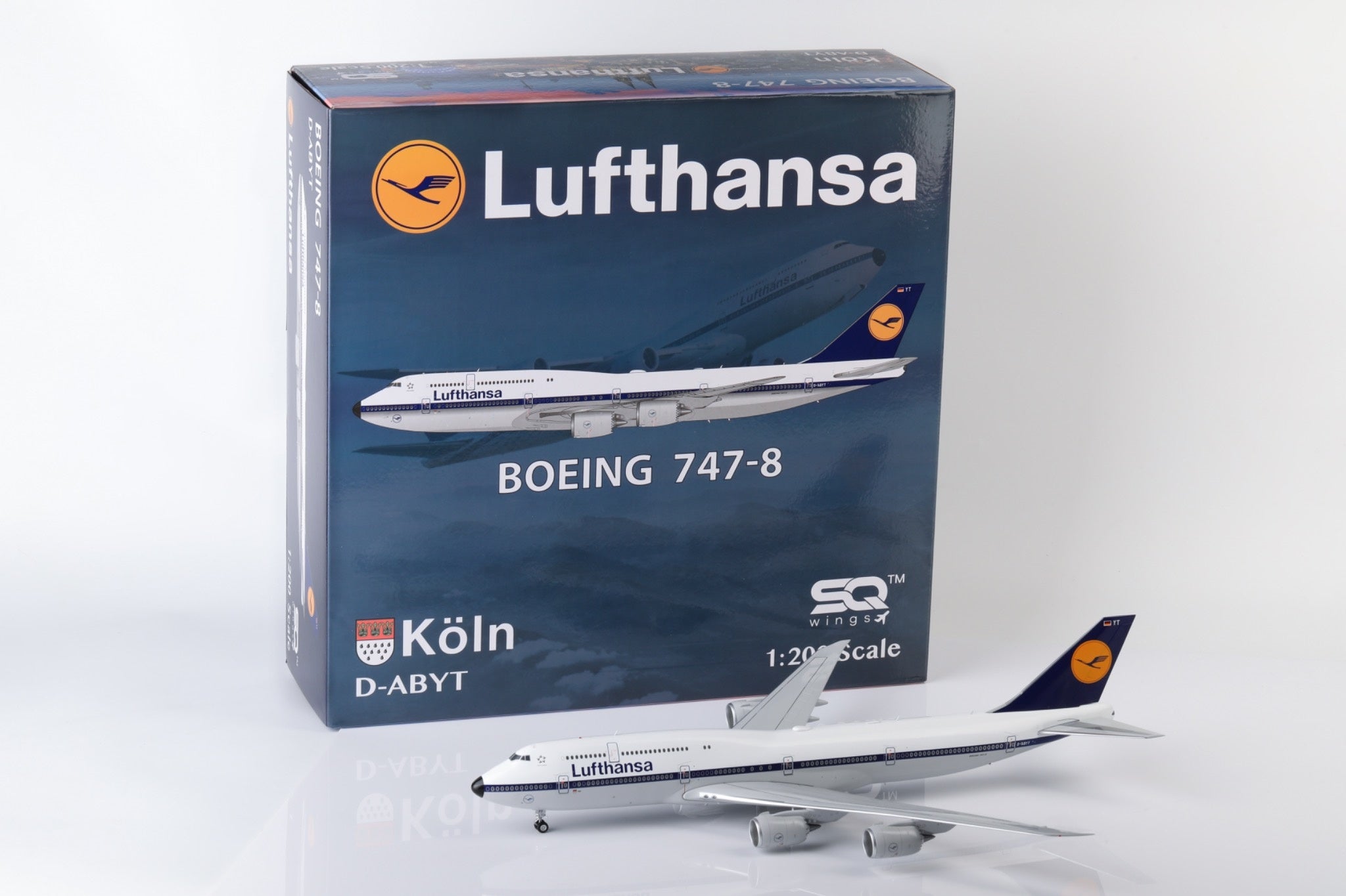 航空機・ヘリコプター SQ Wings 1:200 Lufthansa B747-8 D-ABYA 航空機