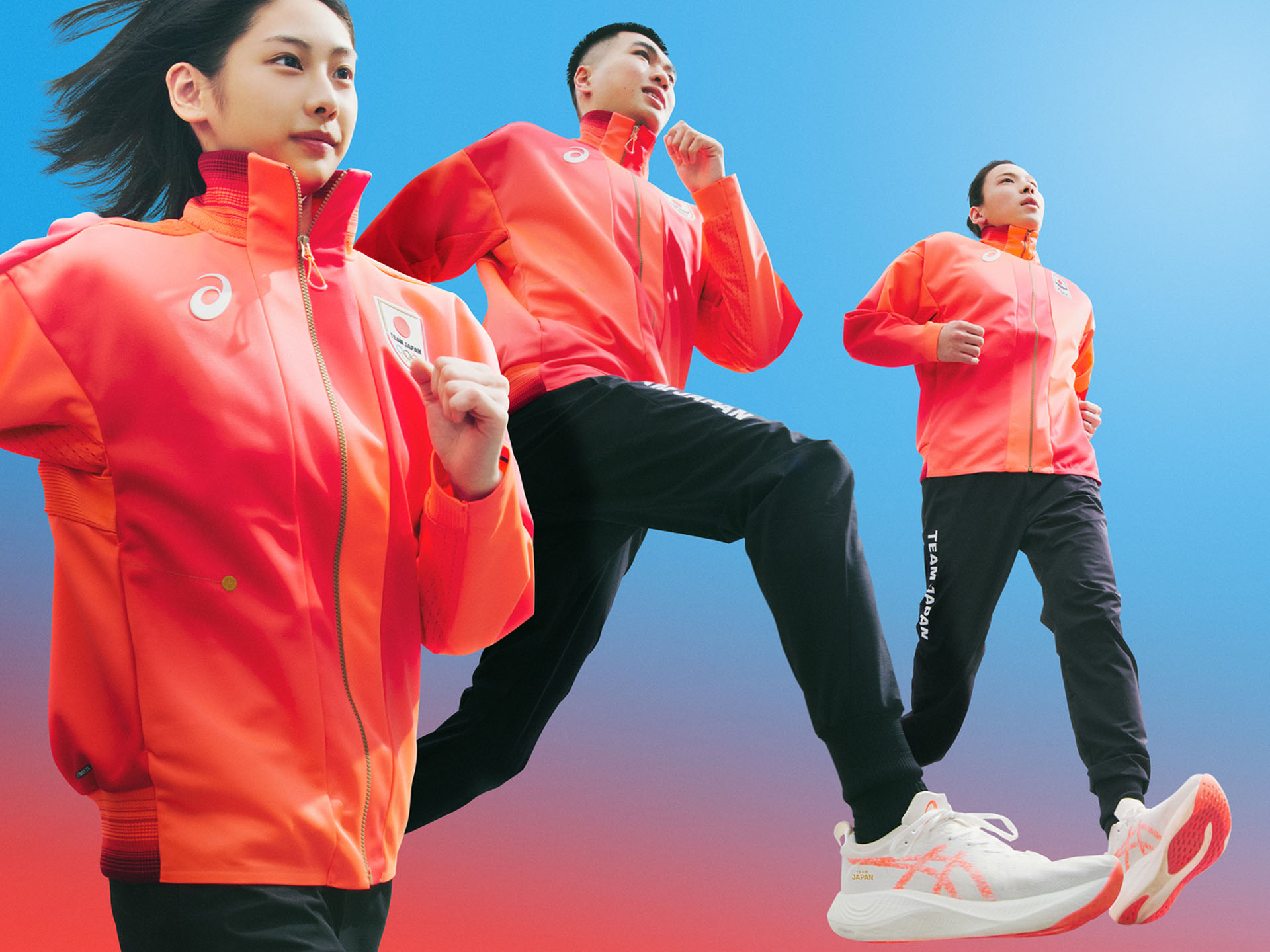 アシックスが「TEAM JAPAN」に提供するオフィシャルスポーツウェア