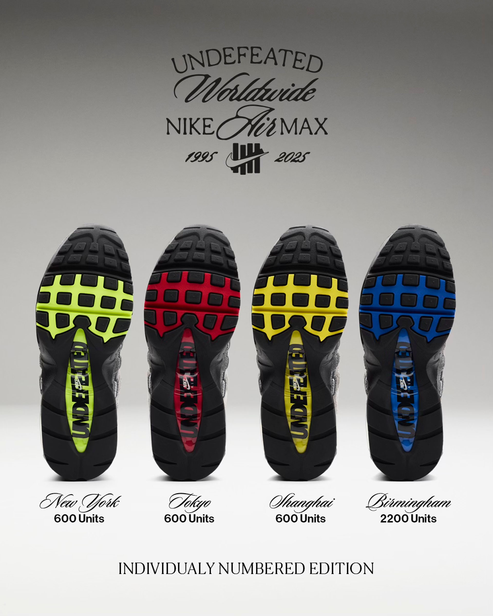 UNDEFEATED × Nike Air Max 95 SP東京限定Tシャツ UNDEFEATED x Nike