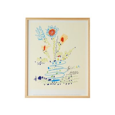 パブロ ピカソ サマーブーケ 太陽と花 額縁インテリア 絵 アート