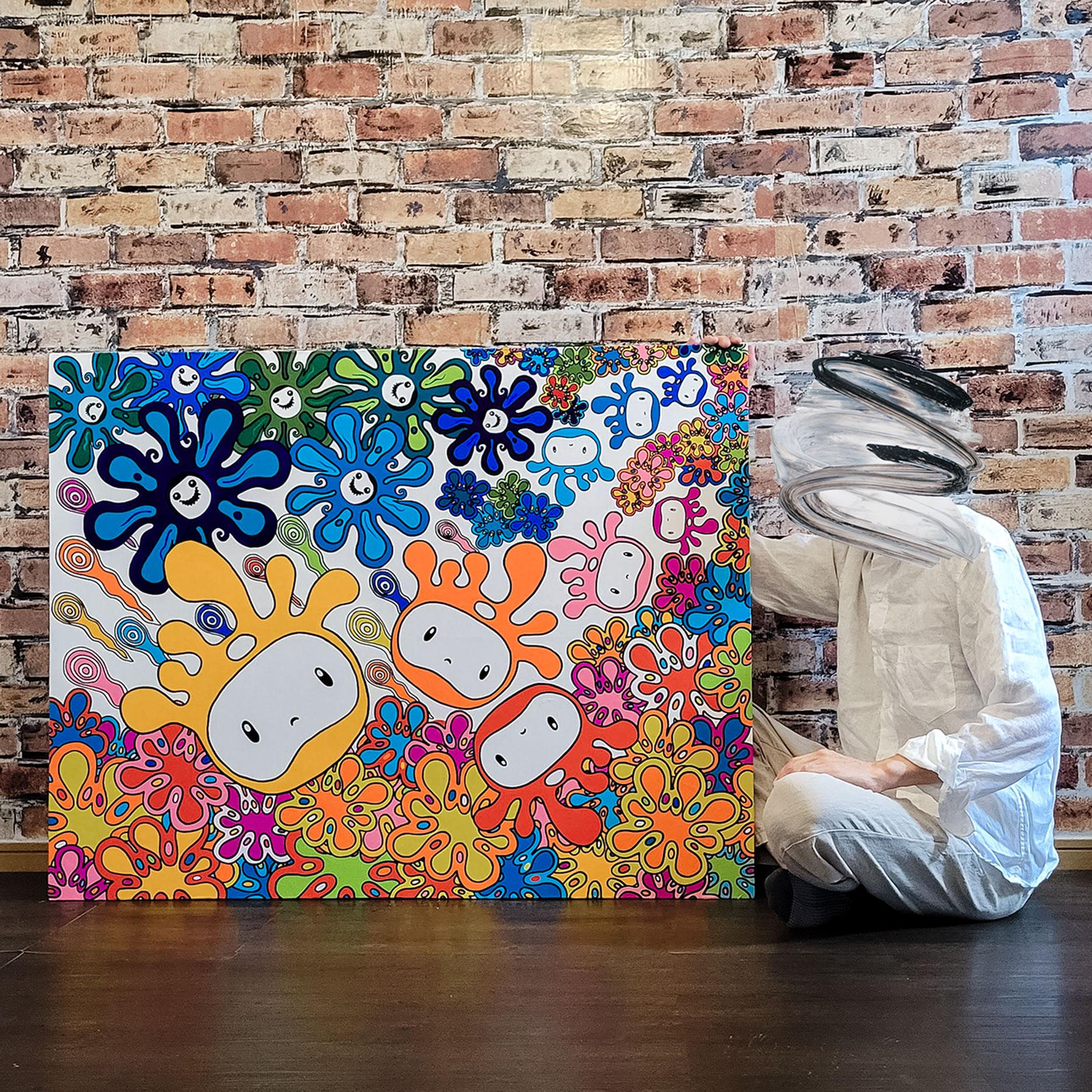 ☆鈴木哲也☆S4(333×333mm)アクリル原画1点物☆送料無料#