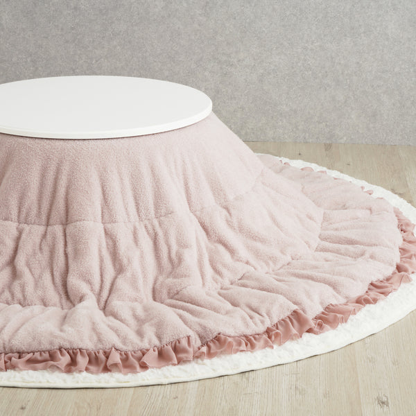 限定 Francfranc こたつ布団 ホワモコ フリル 円形 オンラインショップ