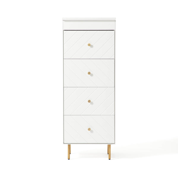 Franc franc フランフラン バルス 5段 ハイチェスト ホワイト Franc