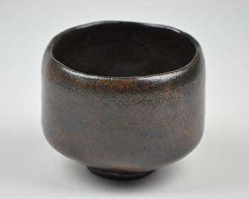 佐々木昭楽 長次郎写 あやめ 茶道具 黒楽茶碗 楽長次郎「あやめ」写 W8-1、