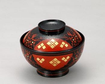 煮物椀（にものわん）正法寺（しょうほうじ）5客 樹脂うるし塗り