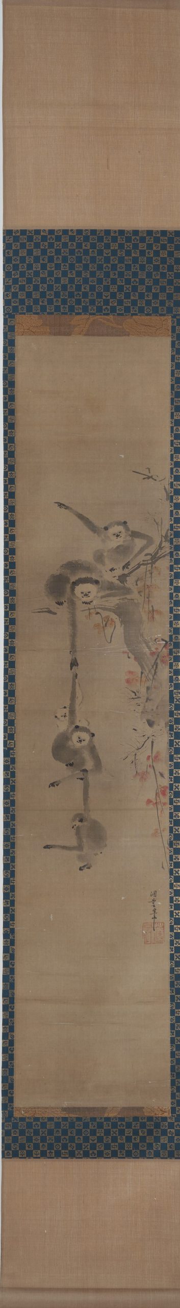 狩野益信筆「猿猴捉月図」 - 藤美術
