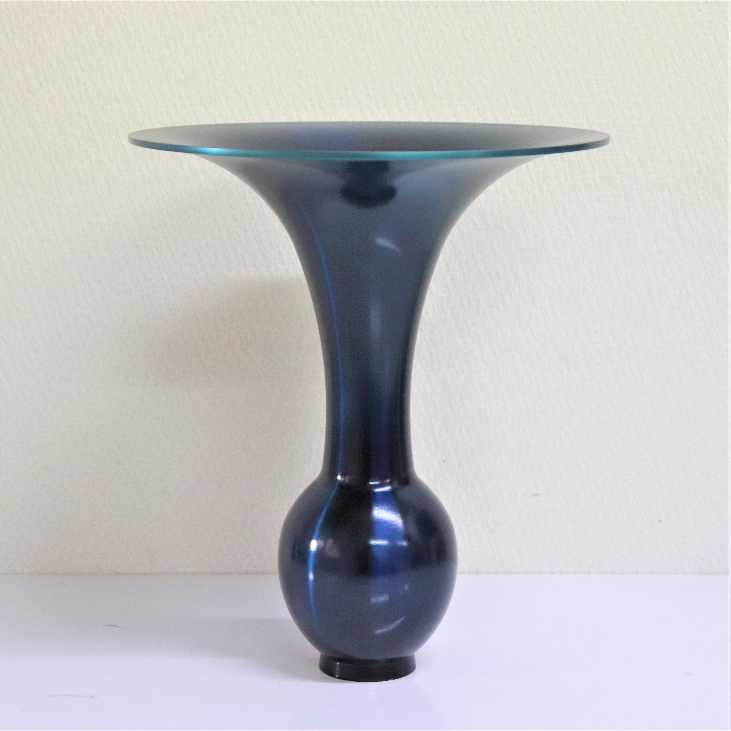 注文 いけばな 池坊 古流 草月 唐銅花器 花瓶 高さ45cm 7.8kg 華道具