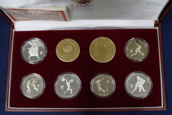 SEOUL1988/ソウルオリンピック/記念硬貨/プルーフ6枚セット/計9,000WON