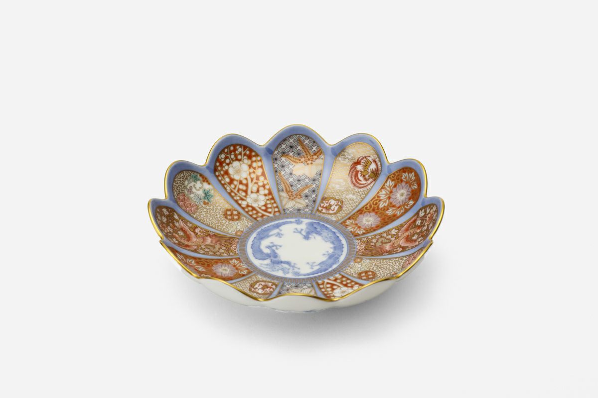 窯元松園 備前焼 金彩窯変皿 共箱 和食器 中皿 金襷 日本料理 レア