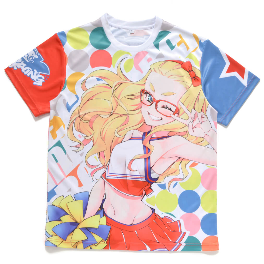 全面オーダープリントOK！オリジナルセットインスリーブTシャツ -