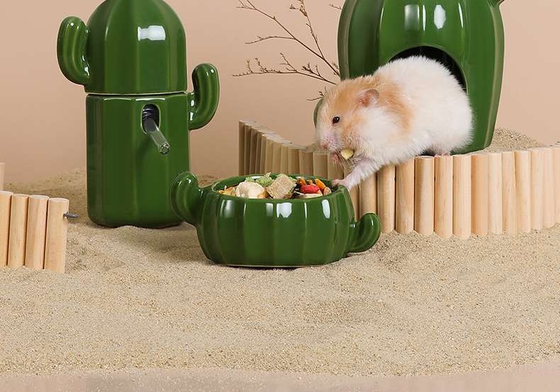 ハムスターケージ サボテンセラミックハウス ハウス|ハムスターケージ