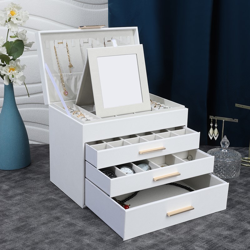 クリスタルガラスジュエリーボックス アクリル製|ジュエリーボックス