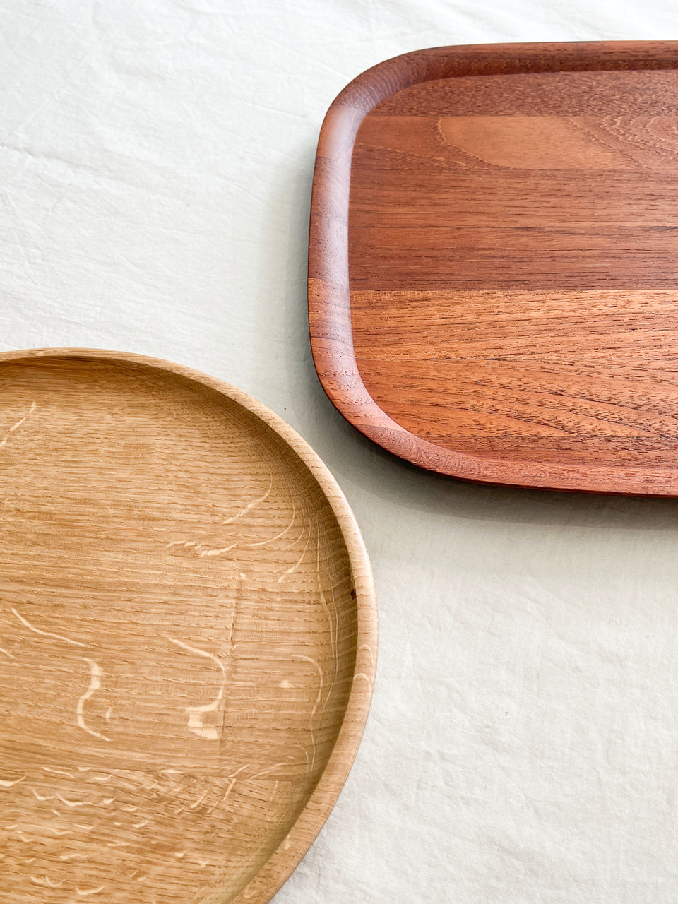 デンマークヴィンテージ トレー お盆 チーク材 オーク材 北欧