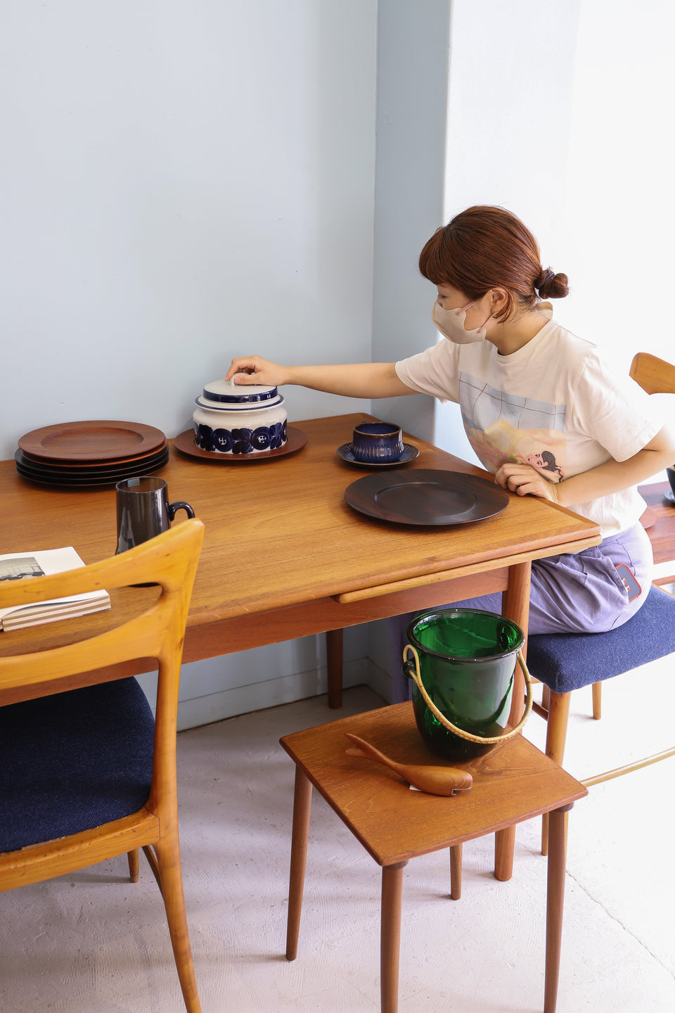 DANSK チーク材トレイテーブルヴィンテージ